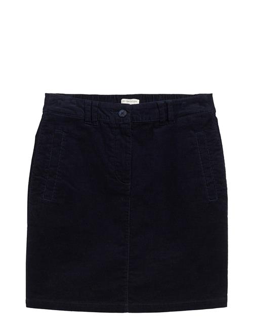 Tom Tailor Solid Corduroy Skirt Tom Tailor Navy