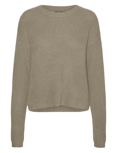 Se Vero Moda Vmpuff Ls O-Neck Pullover Boo Vero Moda Beige ved Booztlet