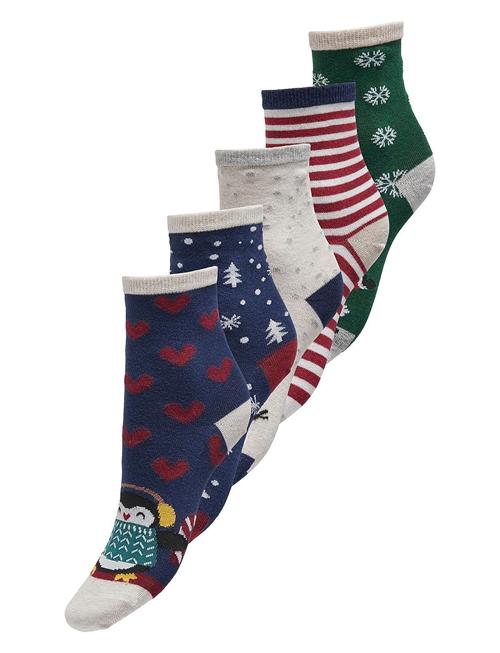 Kids Only Kogchristmas 5-Pack Socks In A Box Acc Kids Only Patterned