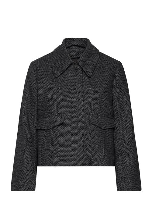 Slfhenny Short Wool Jacket Selected Grey