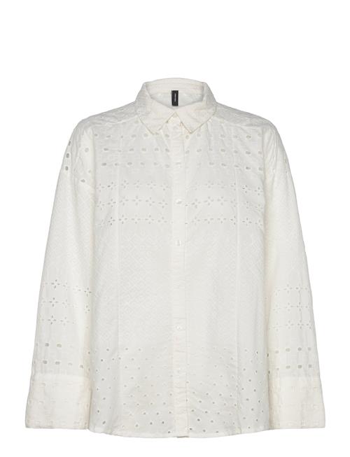 Vero Moda Vmgigi Ls Over D Shirt Wvn Ga Vero Moda White