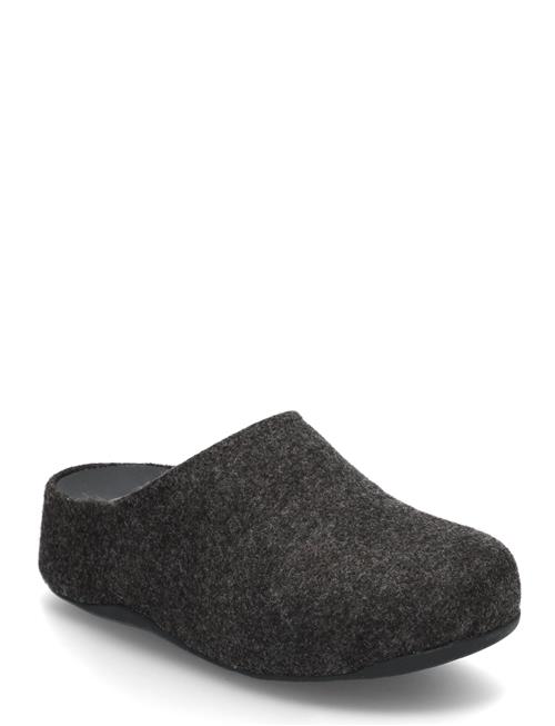 Se FitFlop Shuv E01 Cushy Felt Clog Slippers FitFlop Grey ved Booztlet