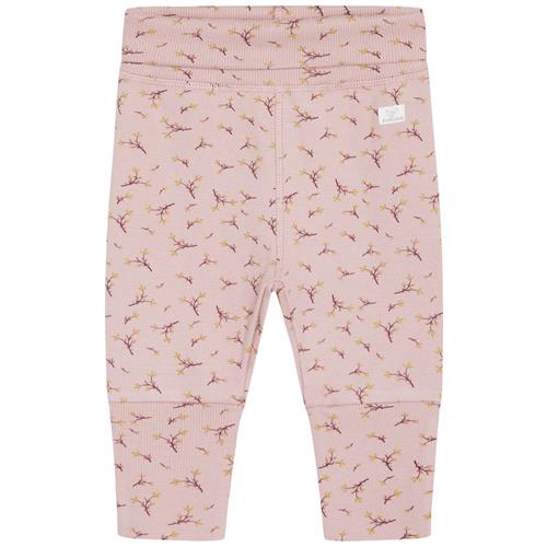 Hust&Claire GOTS Guste Mønstrete Joggingbukser Dusty Rose | Lyserød | 50 cm