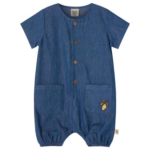 Buddy & Hope Alfred Romper Blue Chambray | Blå | 86/92 cm