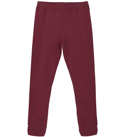 Se Minymo Leggings - Sweat - Tawny Port ved KidsWorld