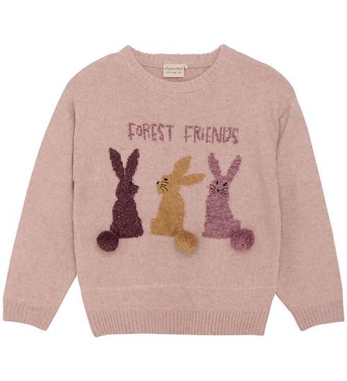 Se Minymo Bluse - Strik - Pale Mauve ved KidsWorld