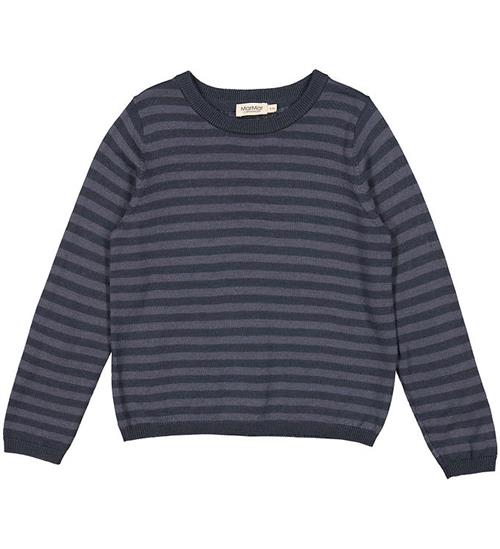 Se MarMar MarMar Bluse - Strik - Uld - Tano - Deep Lake Stripe ved KidsWorld