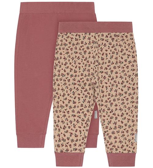 Se Mikk-Line Leggings - 2-pak - Rose Brown ved KidsWorld