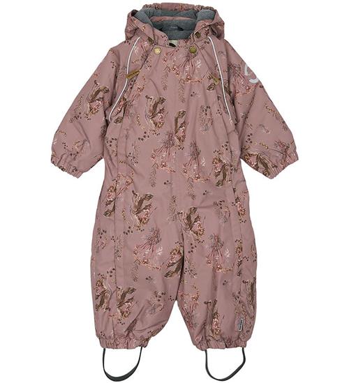 Se Mikk-Line Flyverdragt - Aop Floral - Twilight Mauve ved KidsWorld