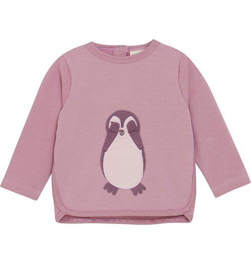 Minymo Minymo Sweatshirt - Dawn Pink m. Pingvin