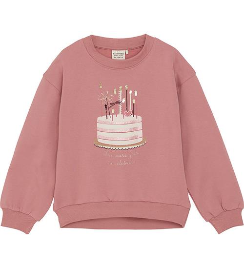 Se Minymo Sweatshirt - Dusty Rose m. Lagkage ved KidsWorld
