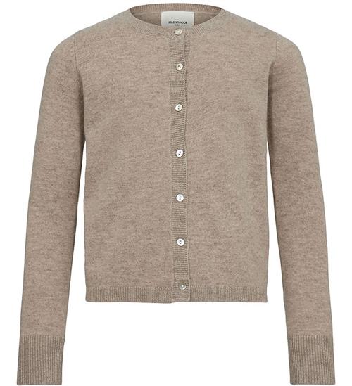 Se Sofie Schnoor Cardigan - Uld - Brown Melange ved KidsWorld