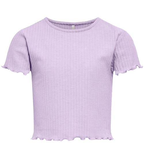 Kids Only Kids Only T-shirt - KogNella - Rib - Noos - Pastel Lilac