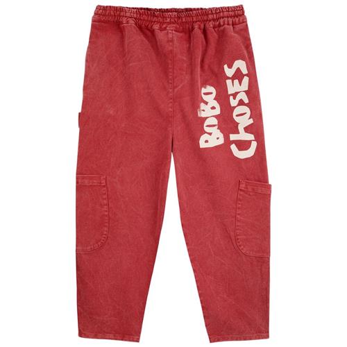 Se Bobo Choses Posede Bukser Burgundy Red | Rød | 4-5 years ved Babyshop