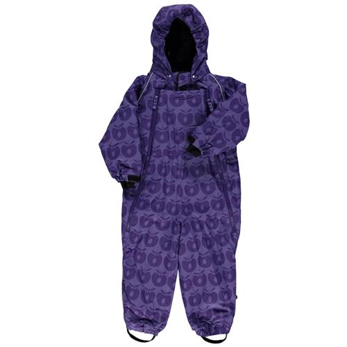 Se Småfolk Baby-flyverdragt Apples Purple | Lilla | 6-12 months ved Babyshop