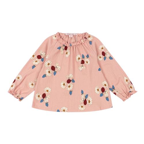 Konges Sløjd Chleo-bluse i Ladybug Daisy Blush | Lyserød | 2 years