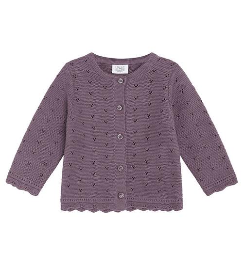 Se Hust and Claire Hust and Claire Cardigan - Strik - Caren - Dark Plum ved KidsWorld