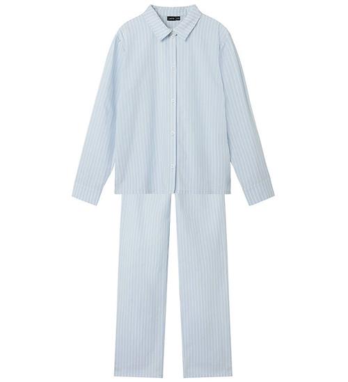 Se LMTD LMTD Nattøj - NlnStripy - Kentucky Blue/White Stripes ved KidsWorld