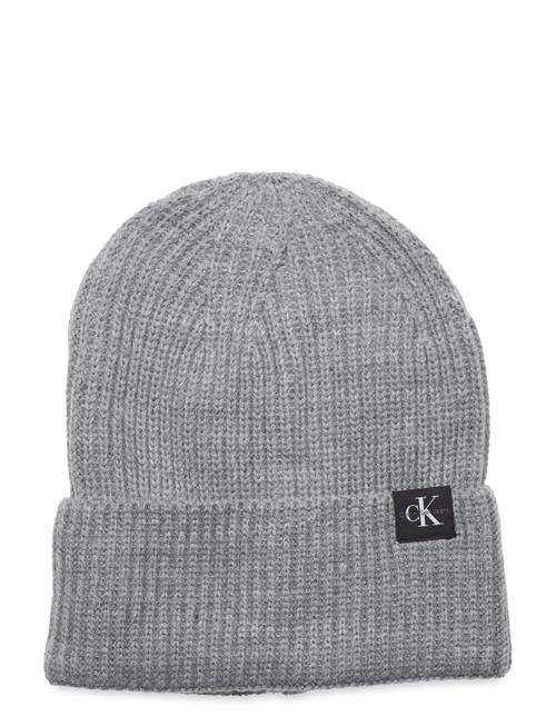 Calvin Klein Monogram Rib Beanie Calvin Klein Grey