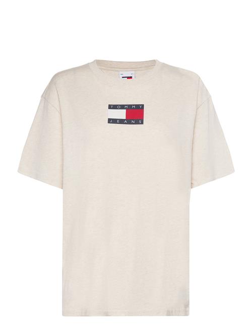 Tommy Jeans Tjw Rlx Melange Flag Tee Ext Tommy Jeans Cream