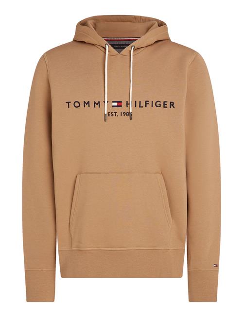 Se Tommy Hilfiger Tommy Logo Hoody Tommy Hilfiger Beige ved Booztlet