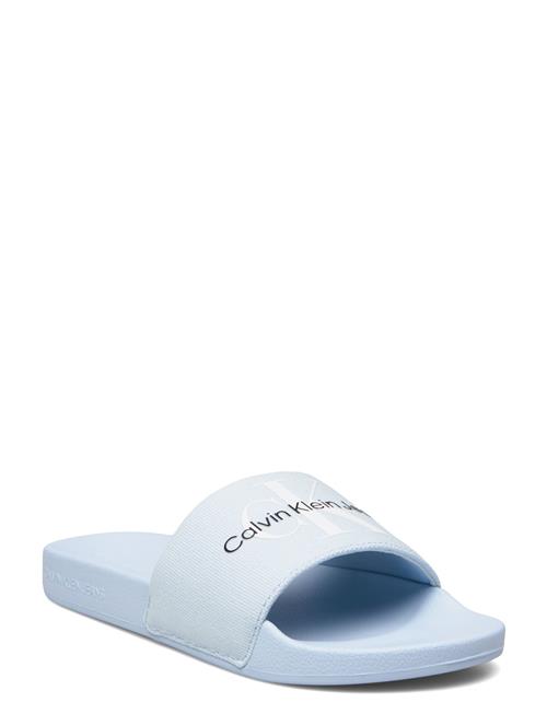 Calvin Klein Slide Monogram Co Calvin Klein Blue