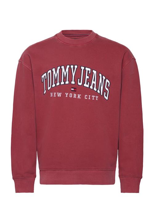 Tjm Rlx Tj Gd Varsity Crew Tommy Jeans Red