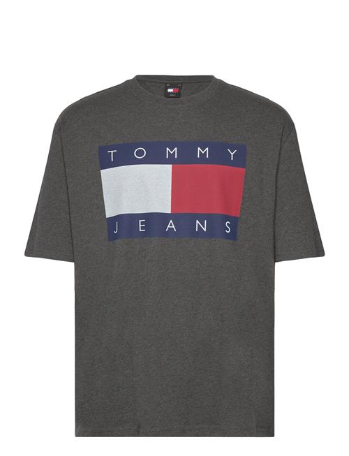 Tommy Jeans Tjm Ovz Melange Flag Tee Tommy Jeans Grey