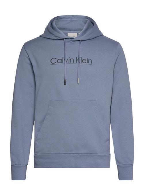 Se Calvin Klein Raised Line Logo Hoodie Calvin Klein Blue ved Booztlet