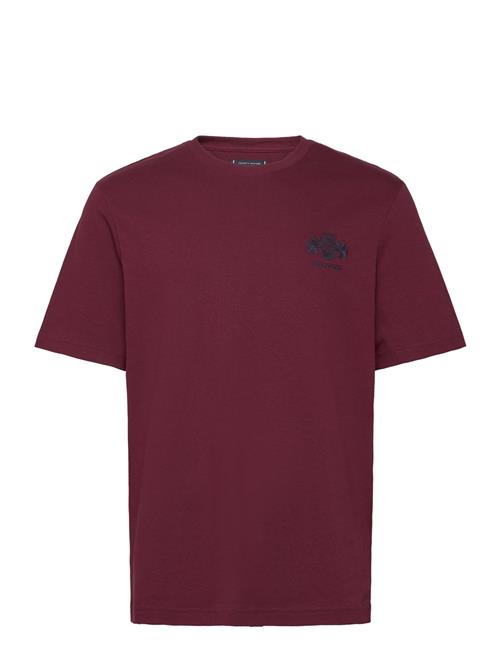 Small Crest Embro Tee Tommy Hilfiger Burgundy