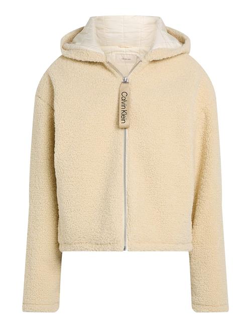 Se Calvin Klein Jeans Sherpa Jacket Calvin Klein Jeans Cream ved Booztlet