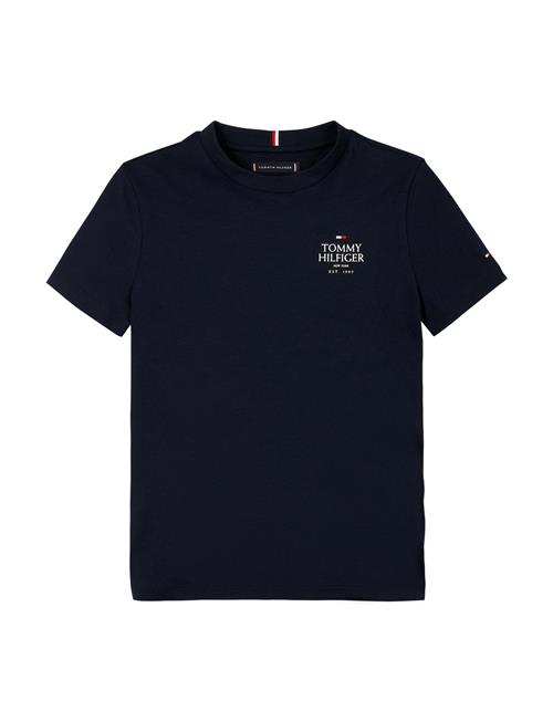 Se Tommy Hilfiger Th Logo Puff Print Reg Tee Ss Tommy Hilfiger Navy ved Booztlet