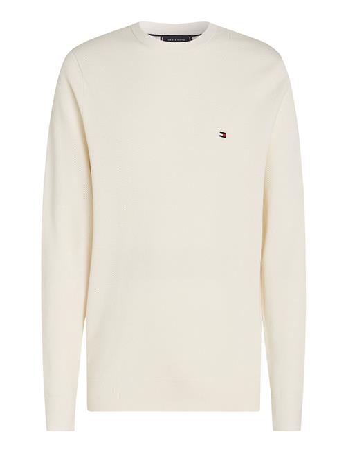 Se Tommy Hilfiger Essential Structure Crew Neck Tommy Hilfiger White ved Booztlet