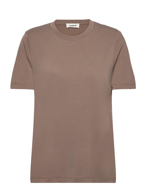 Se Soaked in Luxury Slcolumbine Loose Fit Tee Soaked In Luxury Brown ved Booztlet