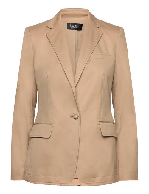 Cotton Twill Blazer Lauren Ralph Lauren Beige