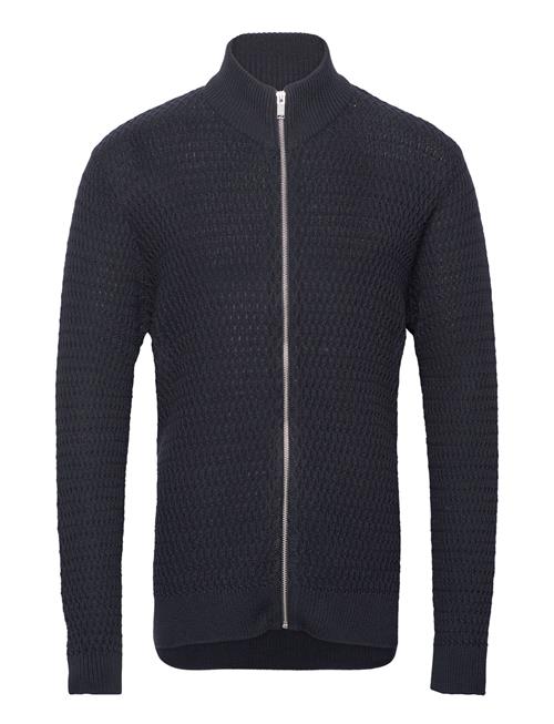 Lindbergh Zip Structure Cardigan Lindbergh Navy