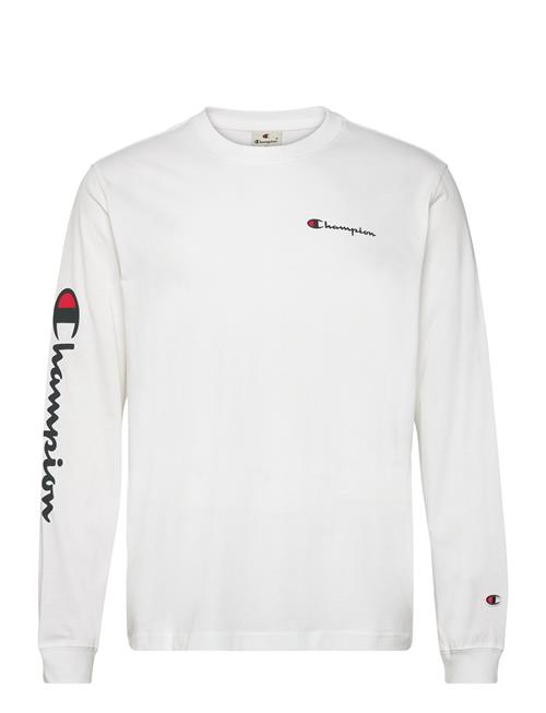 Se Champion Crewneck Long Sleeve T-Shirt Champion White ved Booztlet