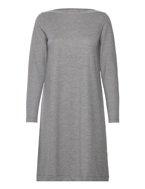 Esprit Collection Midi Dress With A Sparkly Boat Neckline Esprit Collection Grey