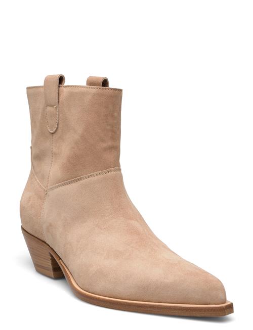 Laura Bellariva Texan Ankle Boots Laura Bellariva Beige