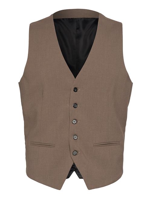 Se Lindbergh Mens Waistcoat For Suit Lindbergh Brown ved Booztlet