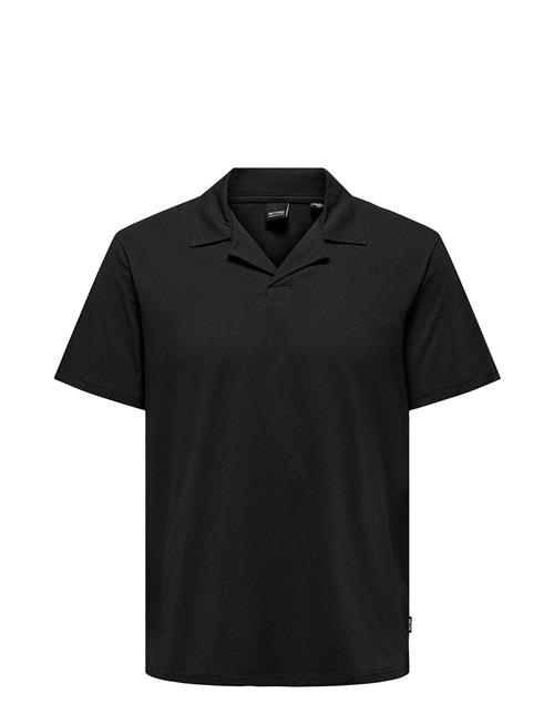 Se ONLY & SONS Onsabraham Reg Ss Resort Polo Cs ONLY & SONS Black ved Booztlet