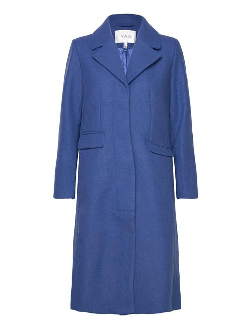 YAS Yaslima Ls Wool Mix Coat S. Noos YAS Blue