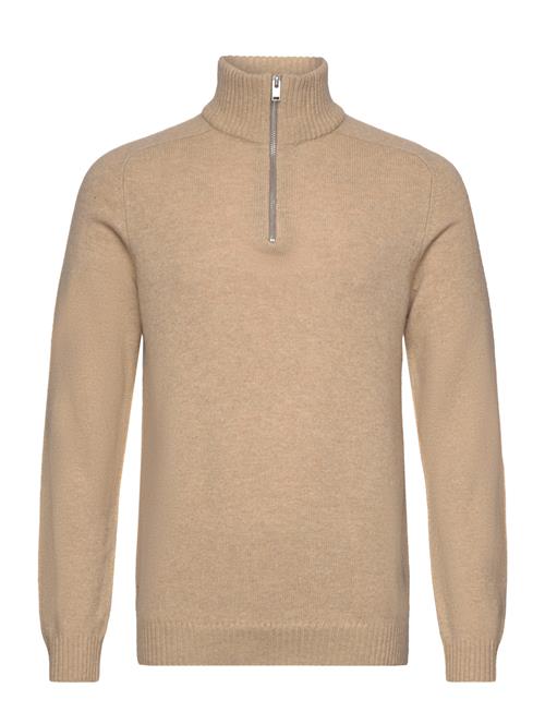 Selected Homme Slhreg Dan Wool-Mix Zip High Neck Selected Homme Beige