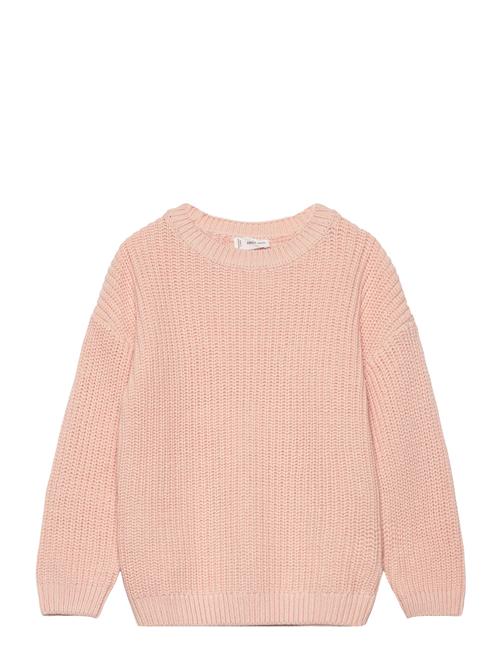 Se Mango Reverse Knit Sweater Mango Pink ved Booztlet