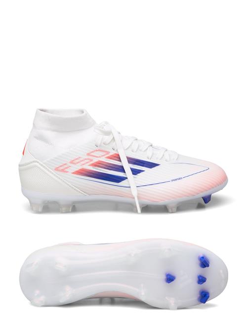 Se adidas Performance F50 League Mid Football Boots Firm Ground Adidas Performance White ved Booztlet