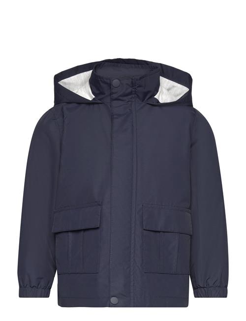 Se Mango Hooded Water-Repellent Parka Mango Navy ved Booztlet