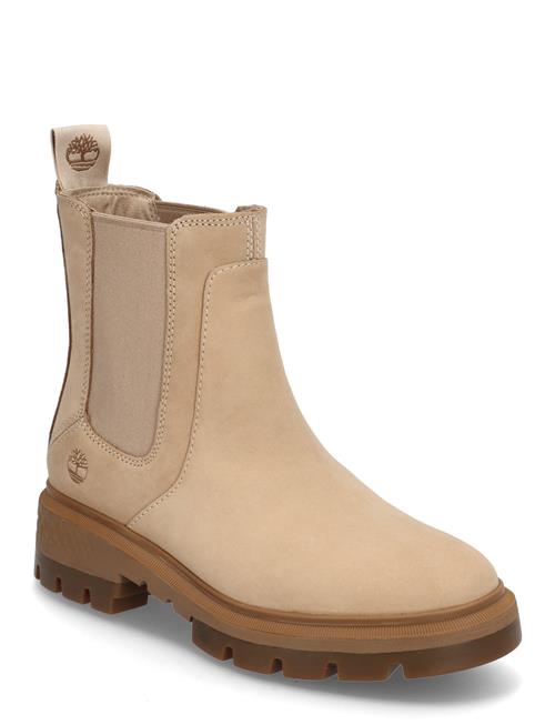 Se Timberland Cortina Valley Mid Chelsea Boot Light Beige Nubuck Timberland Cream ved Booztlet