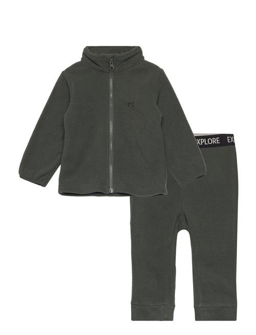 name it Nmnspektra Fleece Set Fo Name It Green