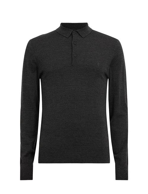 Se AllSaints Mode Merino Ls Polo AllSaints Grey ved Booztlet