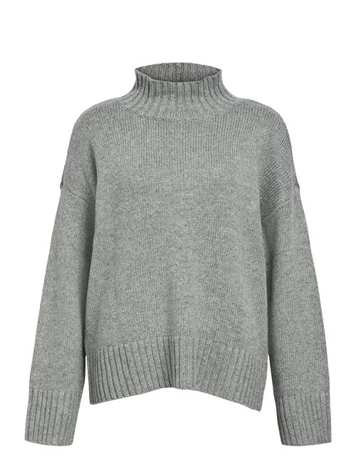 Object Objagnes Lo Ls H.neck Knit Pullover Noos Object Grey